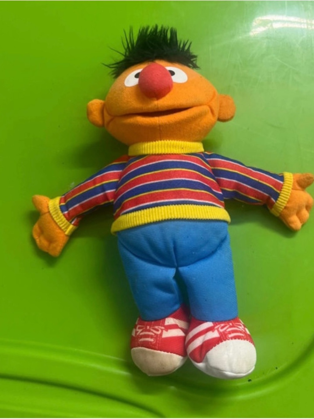 Plush Character Doll - Orange with Striped Shirt